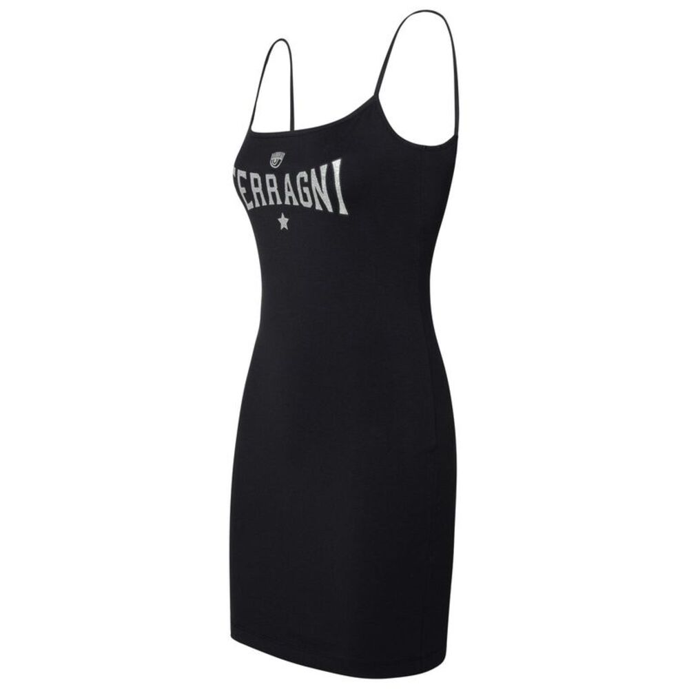 CHIARA FERRAGNI Black Cotton Blend Dress - Picture 2 of 3